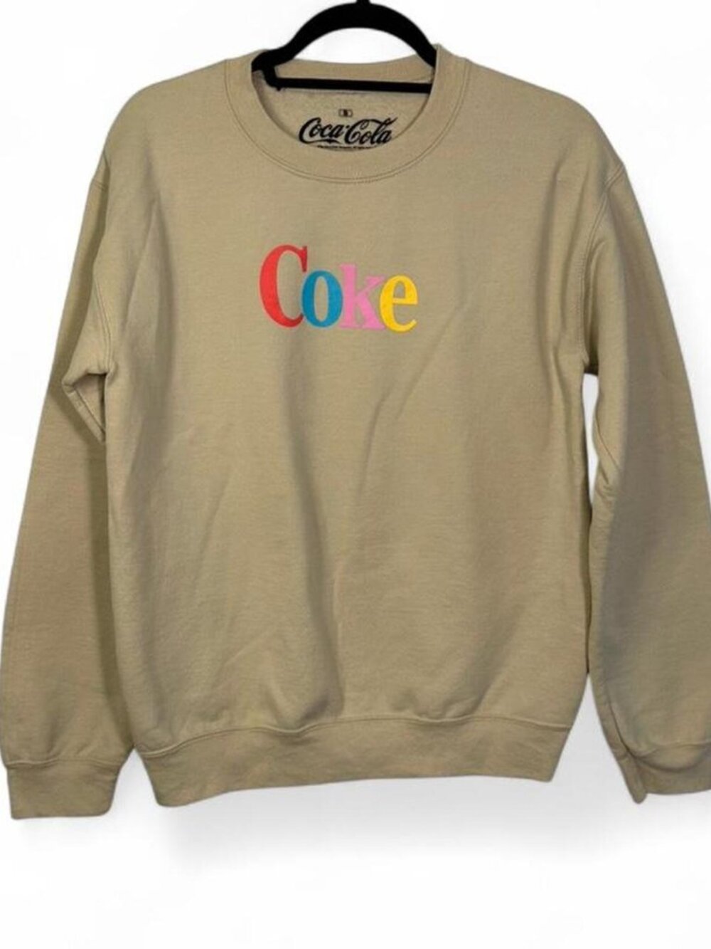 Coca Cola Off-White Crewneck Sweater